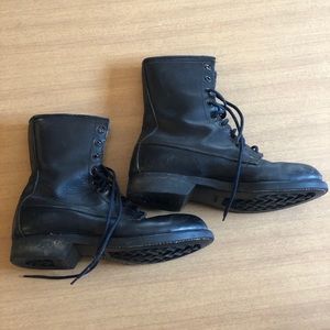 Vintage steel-toe working boots